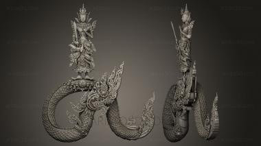 Figurines of griffins and dragons (STKG_0013) 3D model for CNC machine